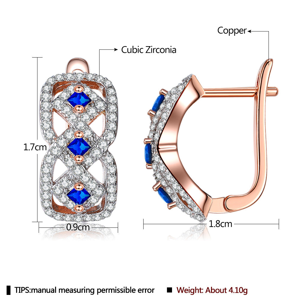 Brass With Plated Fashion Jewelry Earrings