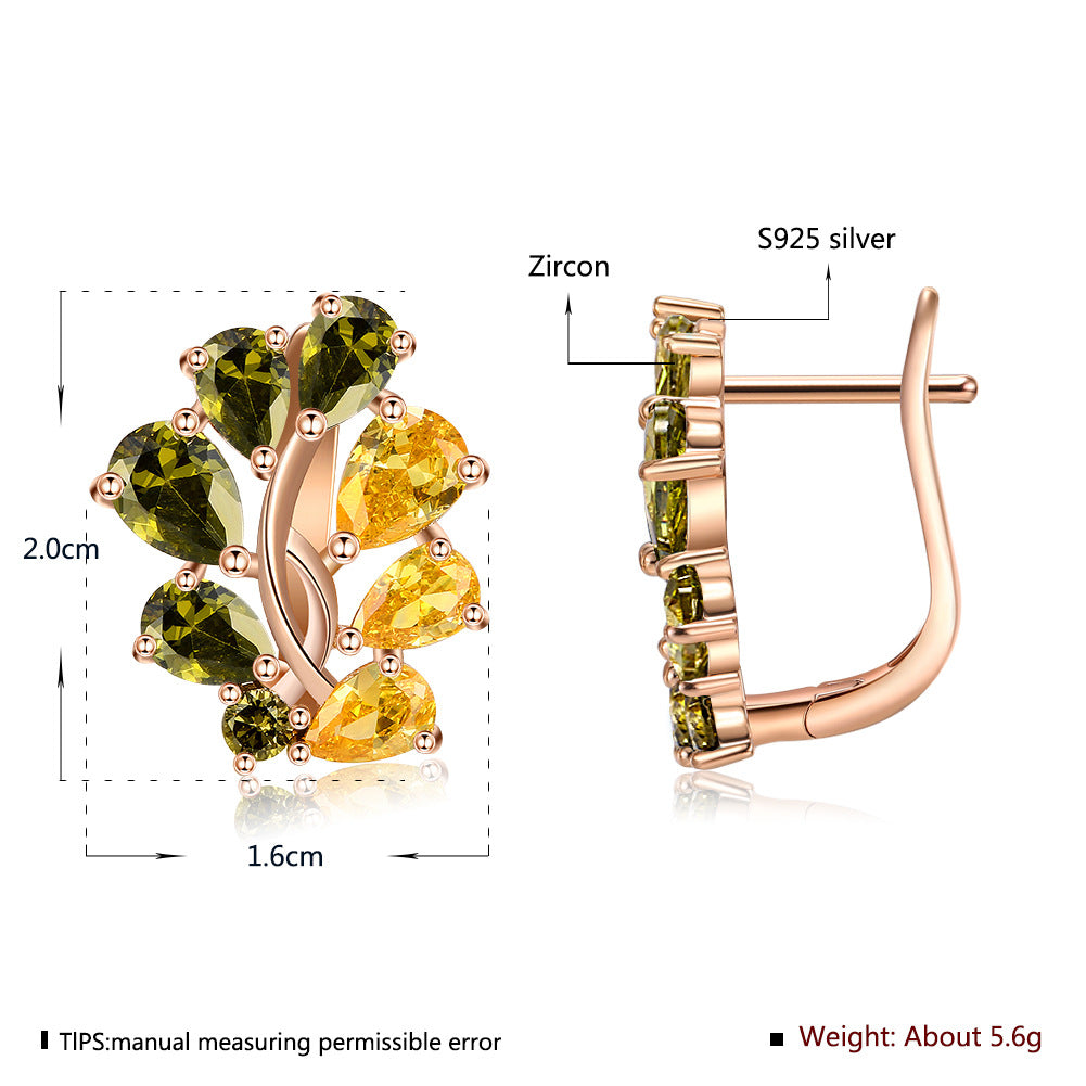 Brass With Plated Fashion Jewelry Earrings