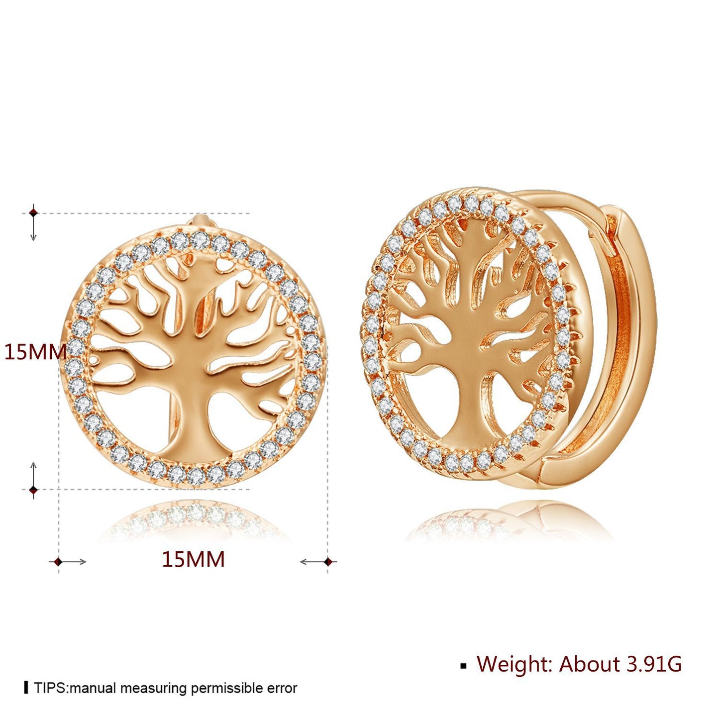 Brass With Plated Fashion Jewelry Earrings