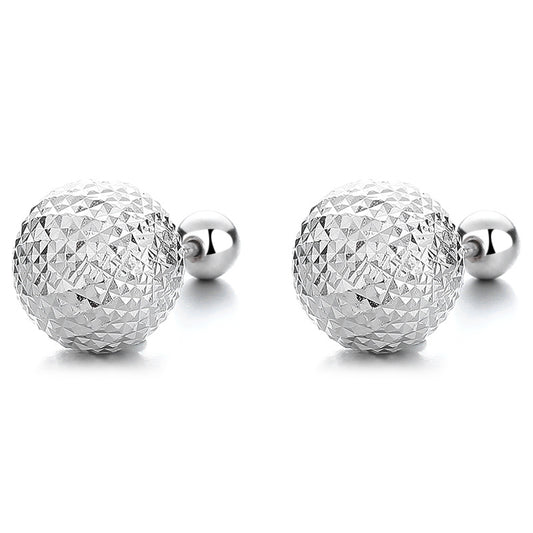 925 Sterling Silver Screw Back Stud Earrings