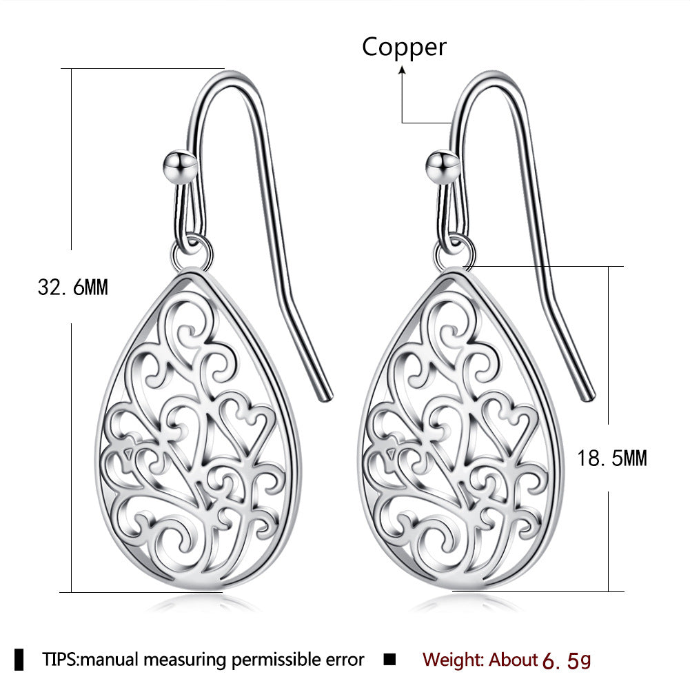 Brass With Plated Fashion Jewelry Earrings