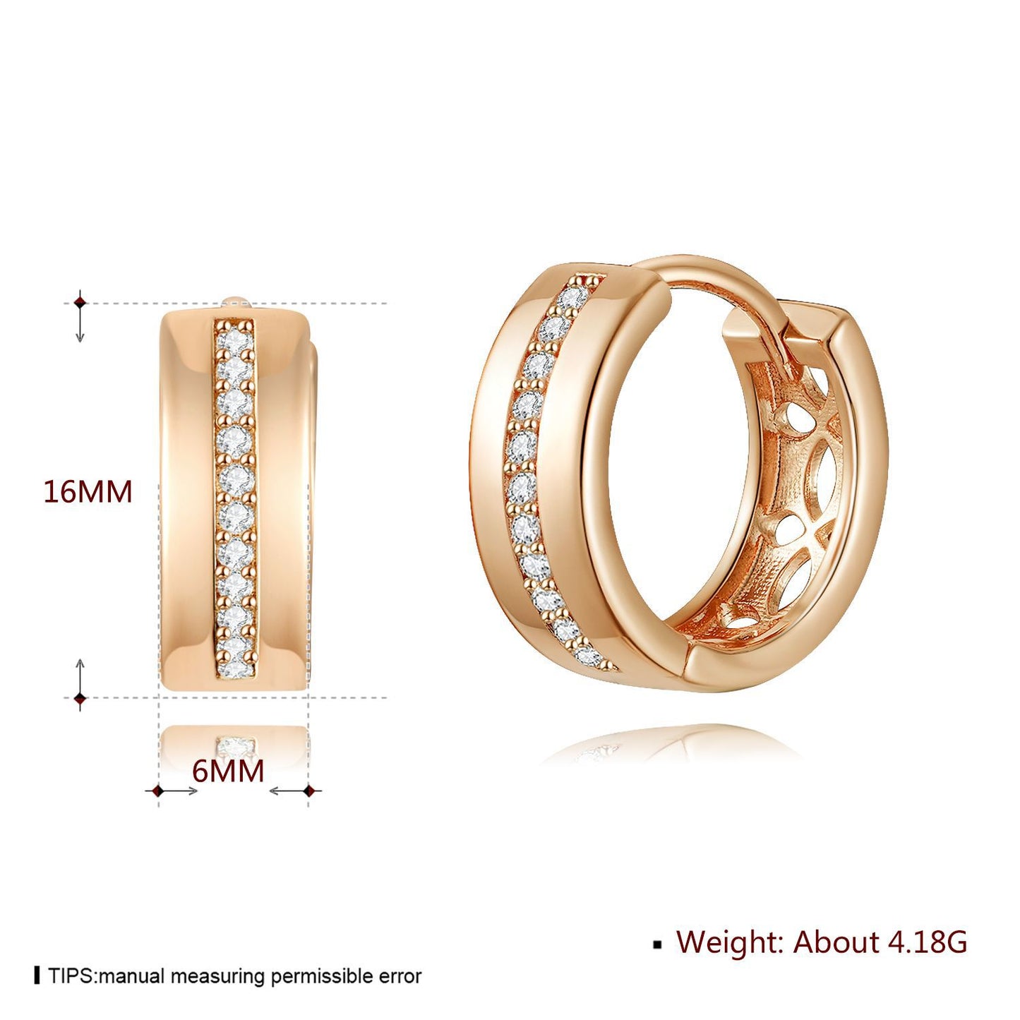Brass With Plated Fashion Jewelry Earrings