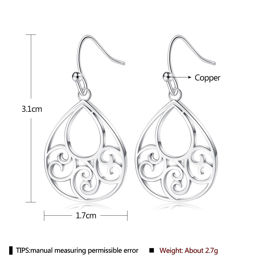 Brass With Plated Fashion Jewelry Earrings