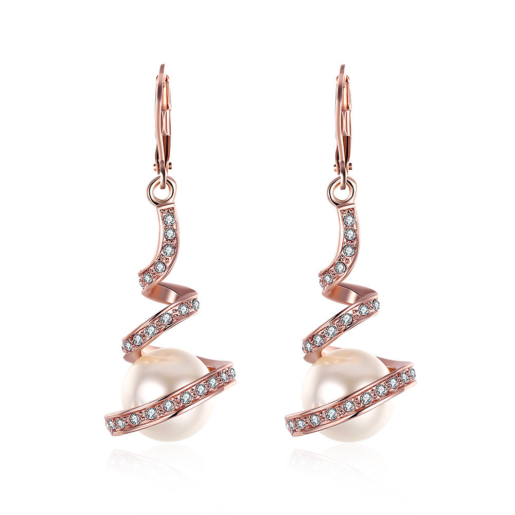 Brass With Plated Fashion Jewelry Earrings