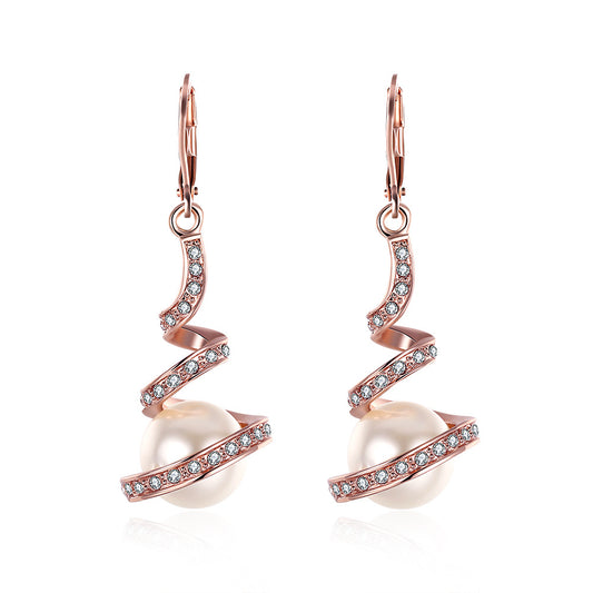 Brass With Plated Fashion Jewelry Earrings