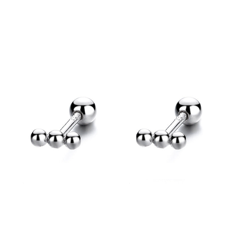 925 Sterling Silver Screwed Earrings