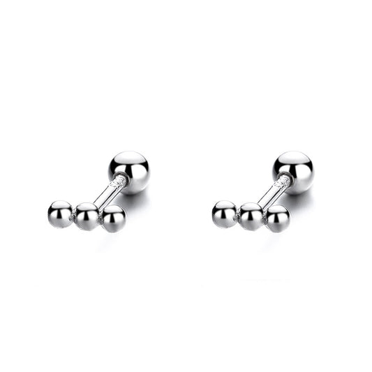 925 Sterling Silver Screwed Earrings