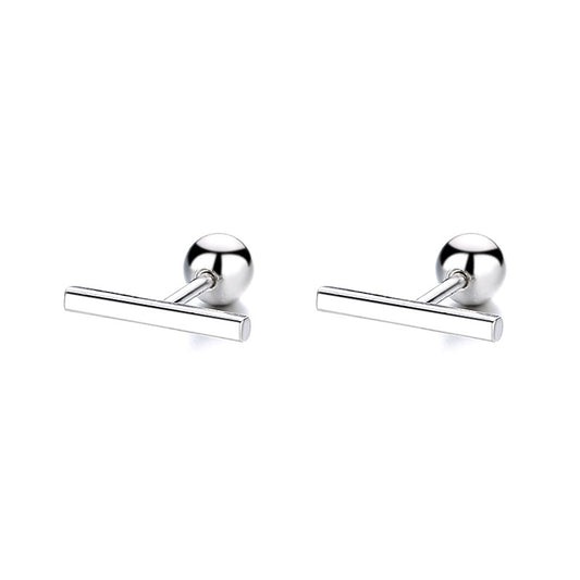 925 Sterling Silver Screw Back Stud Earrings