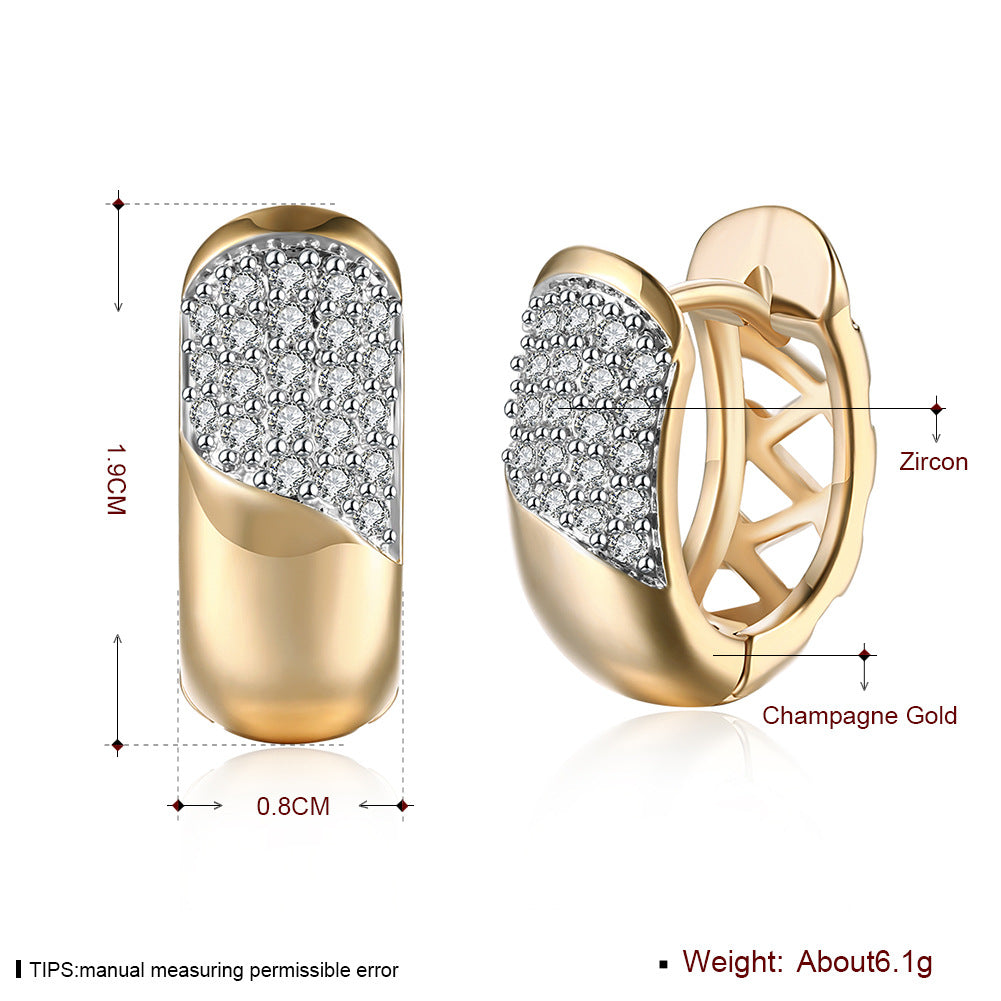 Brass With Plated Fashion Jewelry Earrings