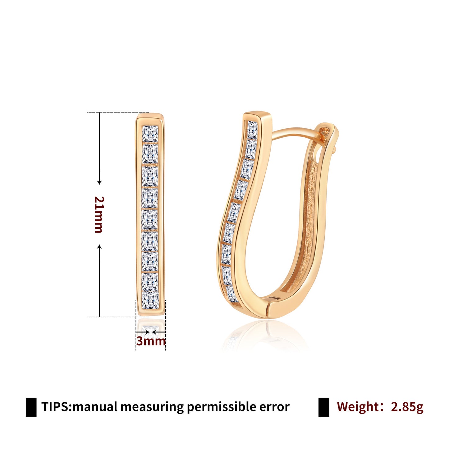Brass With Plated Fashion Jewelry Earrings