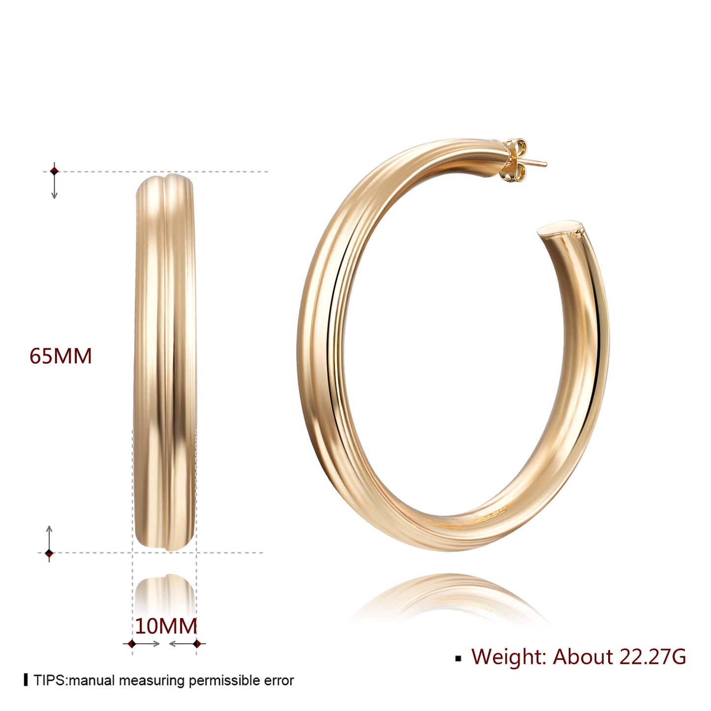 Brass With Plated Fashion Jewelry Earrings