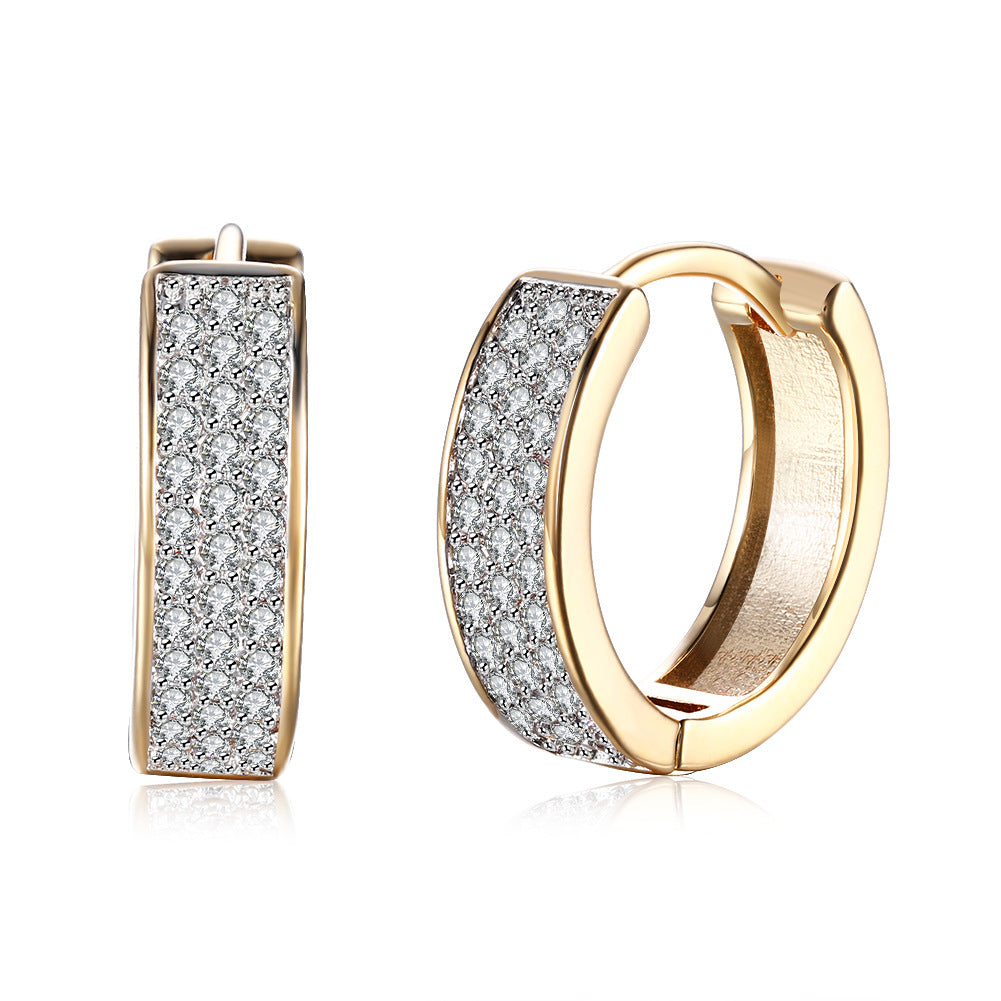 Brass With Plated Fashion Jewelry Earrings
