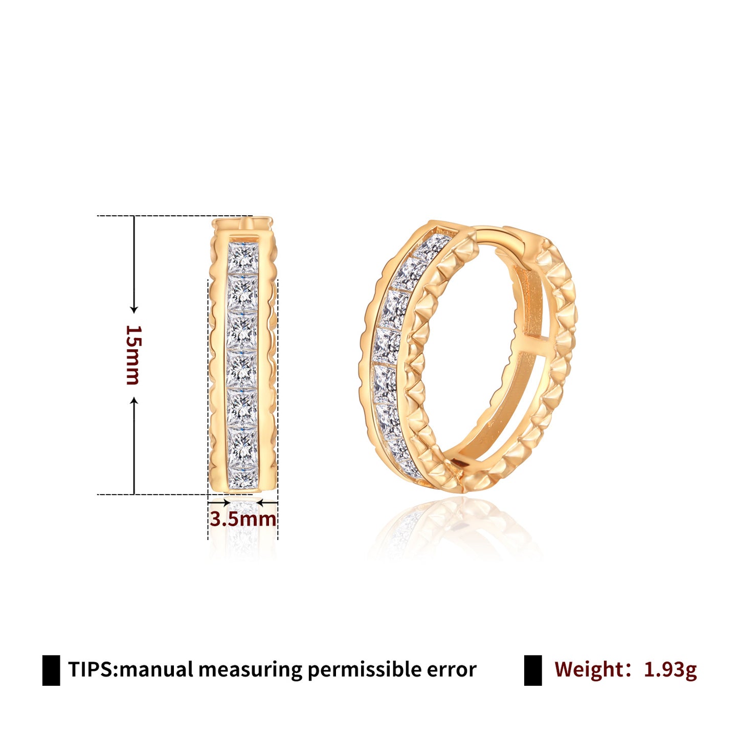 Brass With Plated Fashion Jewelry Earrings
