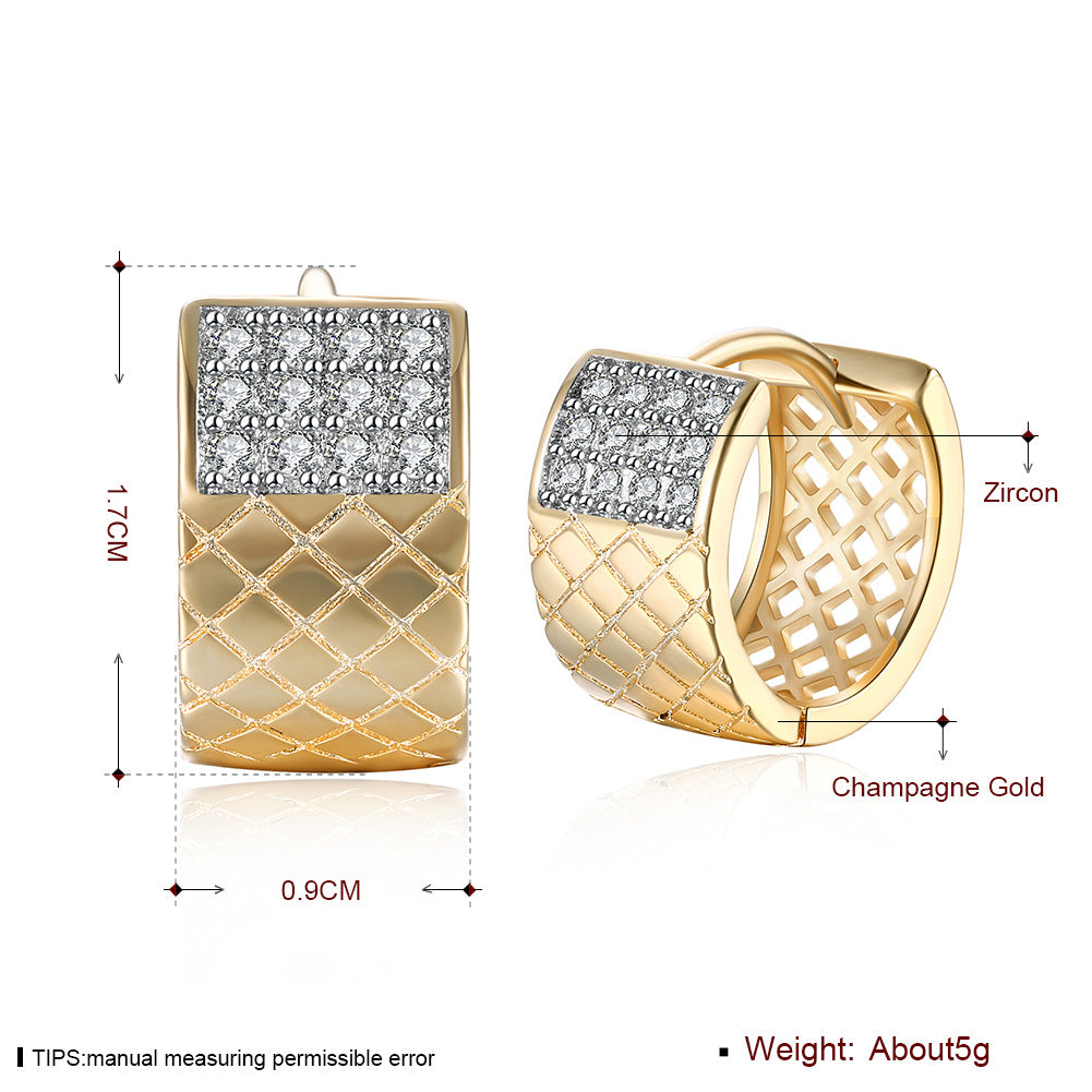 Brass With Plated Fashion Jewelry Earrings