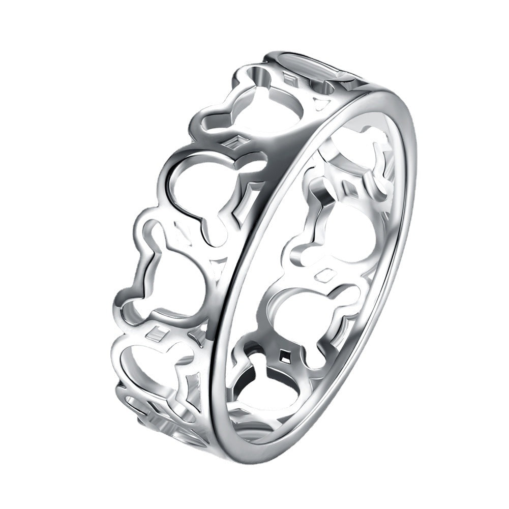 Copper With Plated Fashion Ring