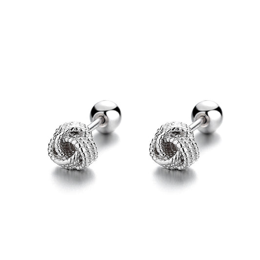 925 Sterling Silver Screw Back Stud Earrings