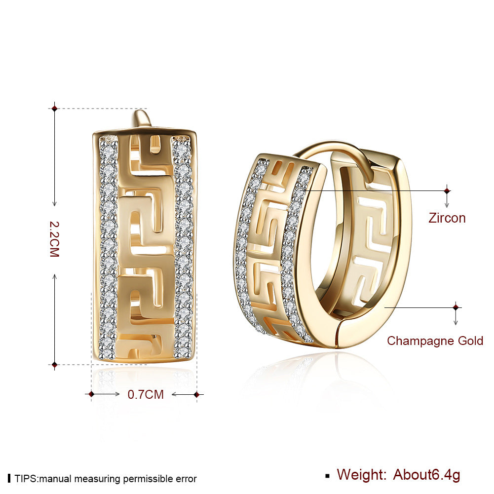 Brass With Plated Fashion Jewelry Earrings