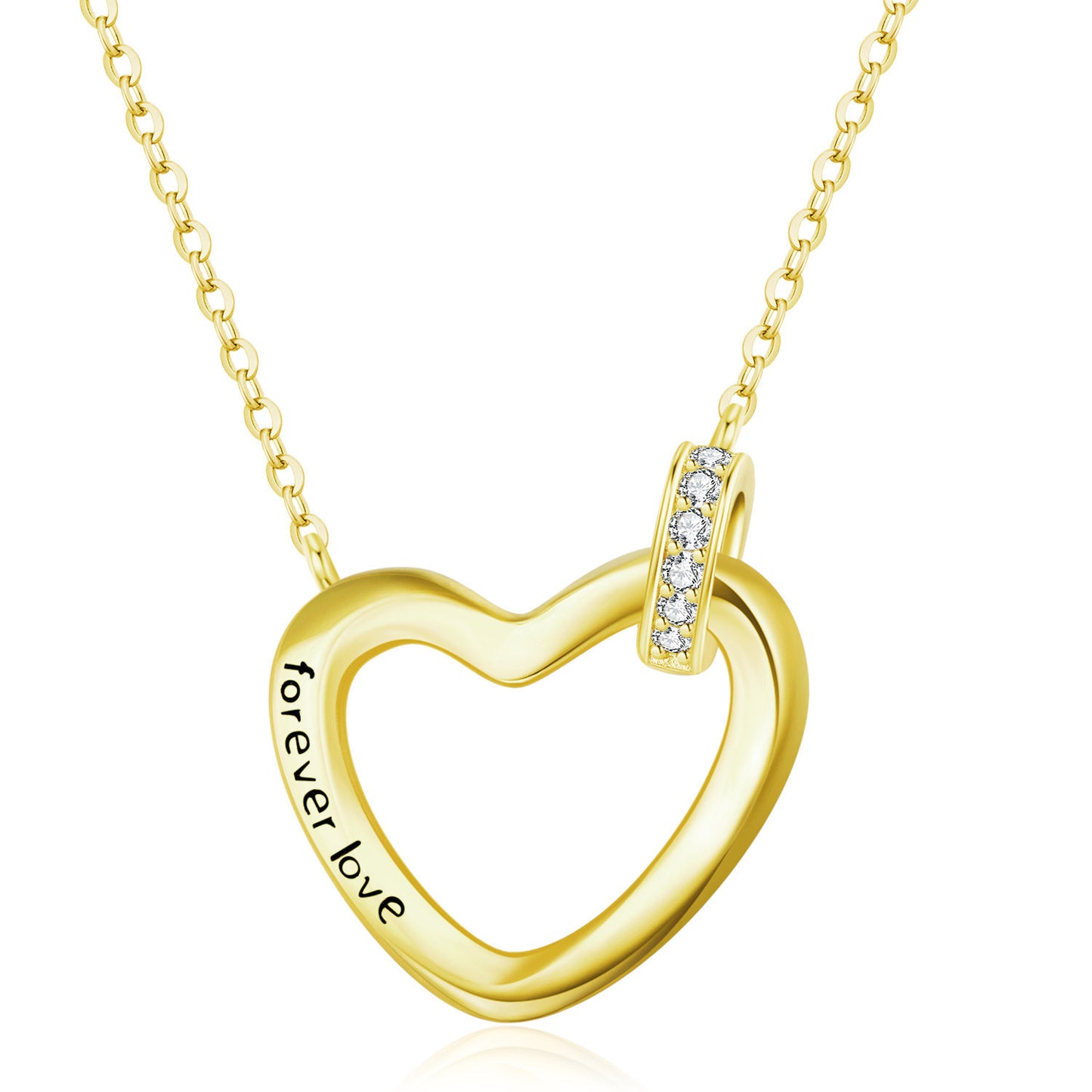Timeless Heart Necklace for Women – Elegant Minimalist Luxury Jewelry, Symbol of Eternal Love