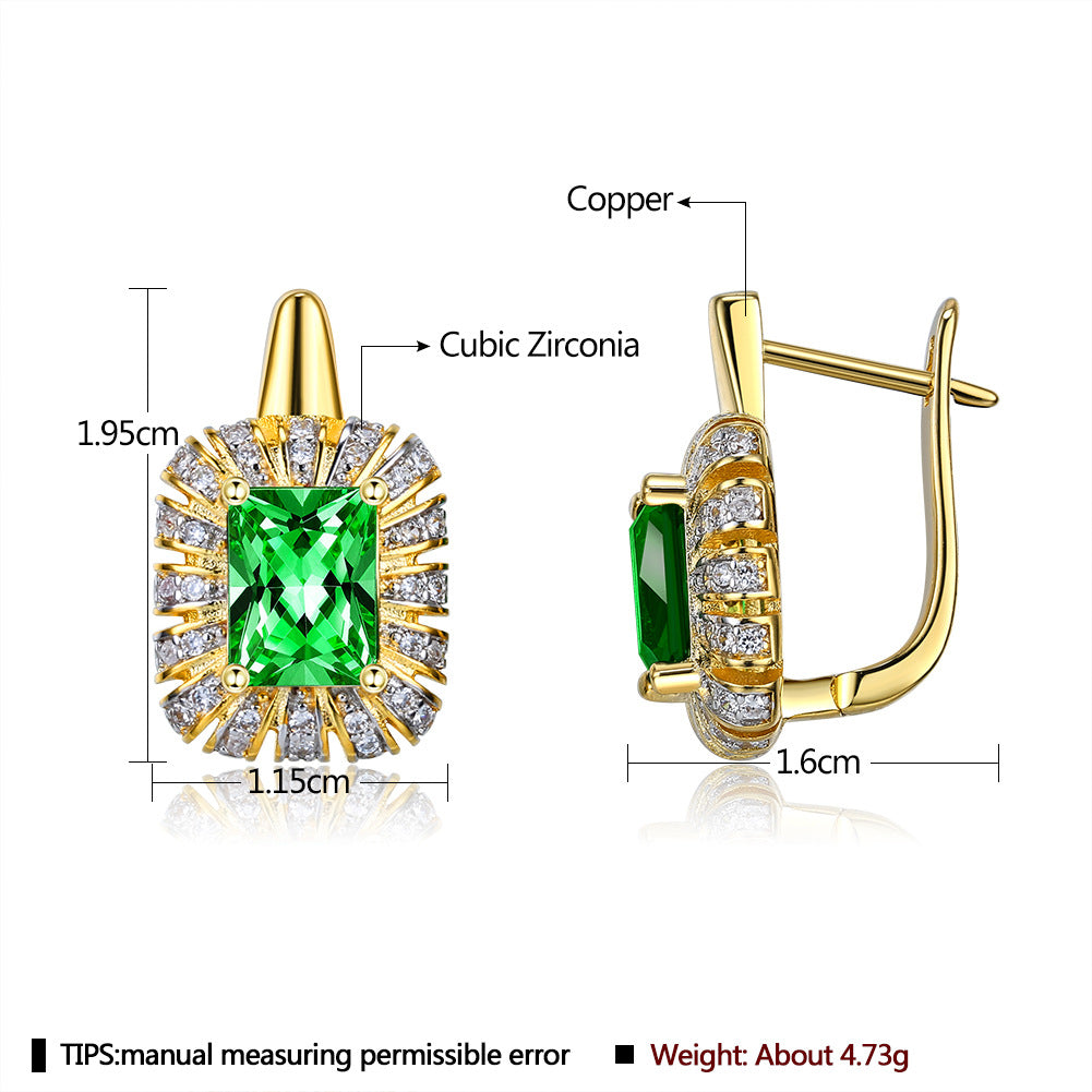 Brass With Plated Fashion Jewelry Earrings