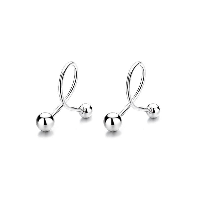 925 Sterling Silver Screwed Earrings