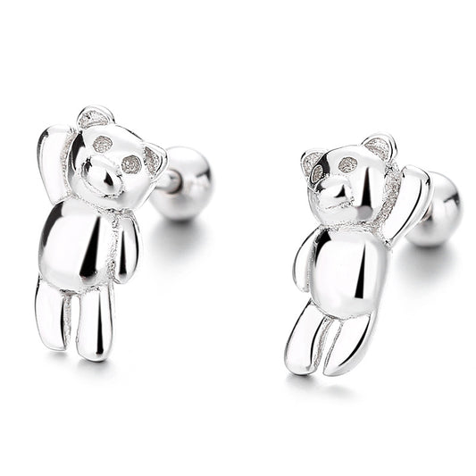 925 Sterling Silver Screw Back Stud Earrings