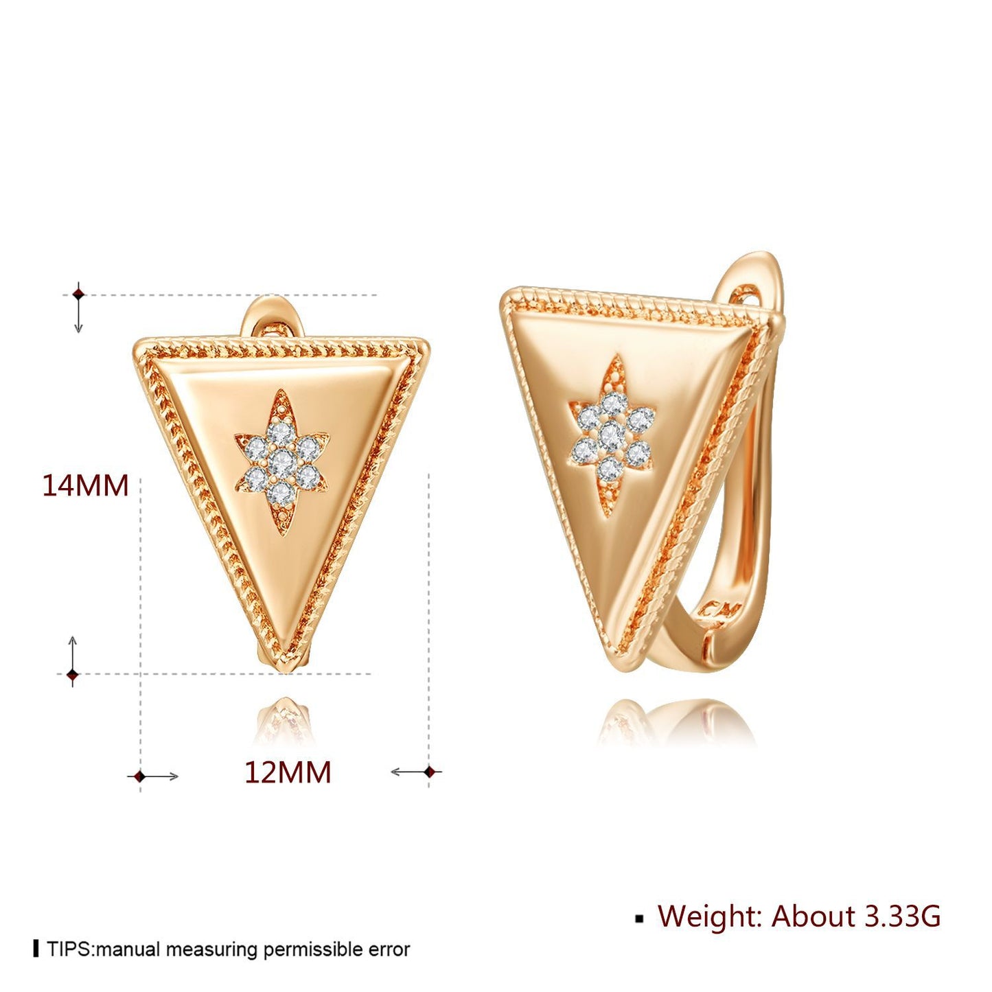 Brass With Plated Fashion Jewelry Earrings