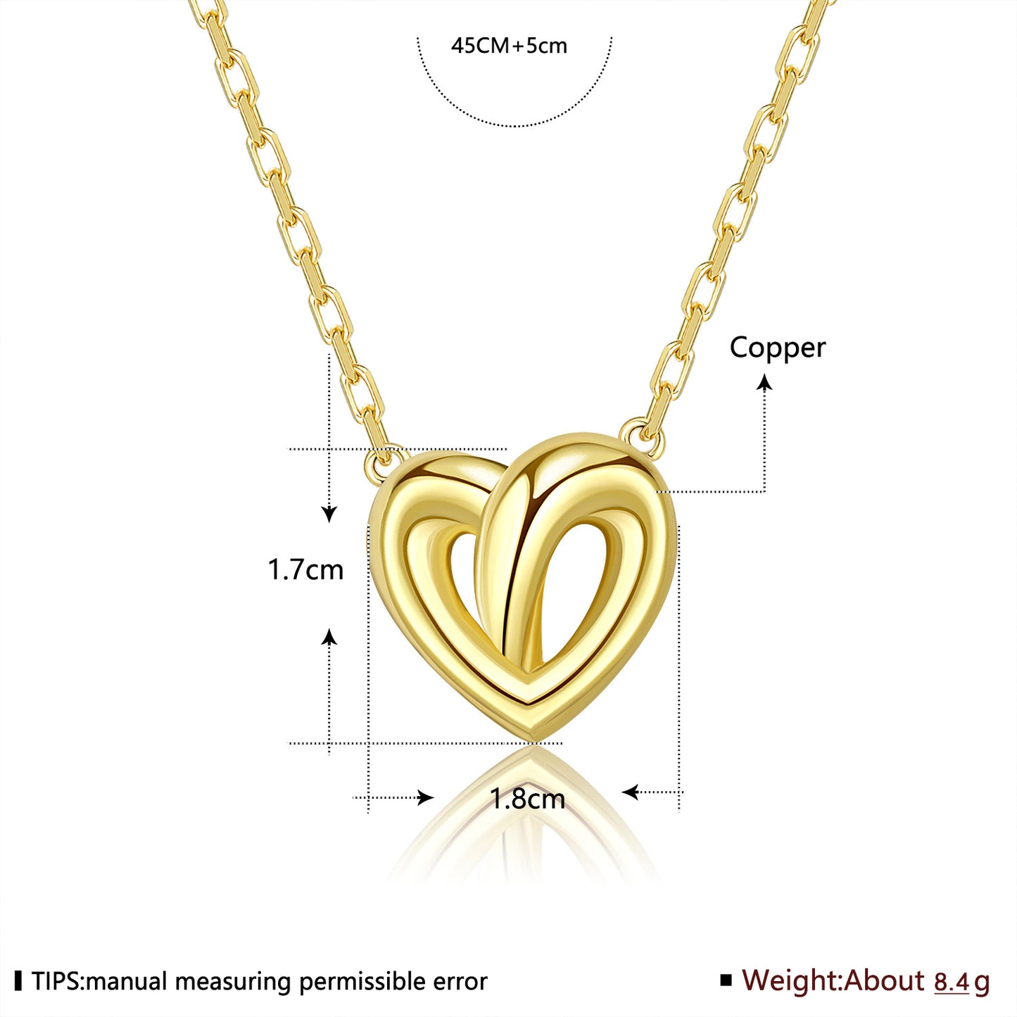 Brass With Plated Fashion Jewelry Necklace