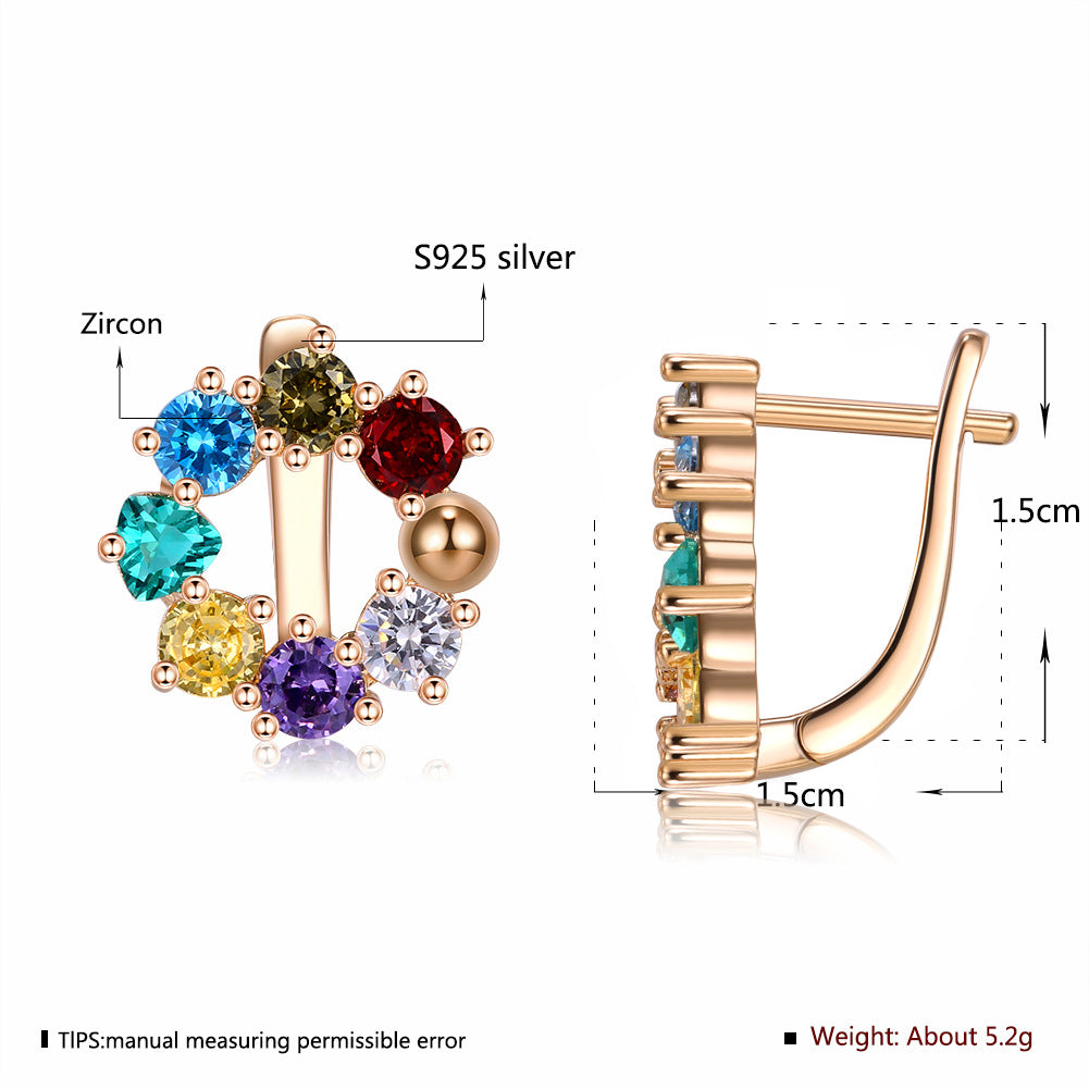 Brass With Plated Fashion Jewelry Earrings