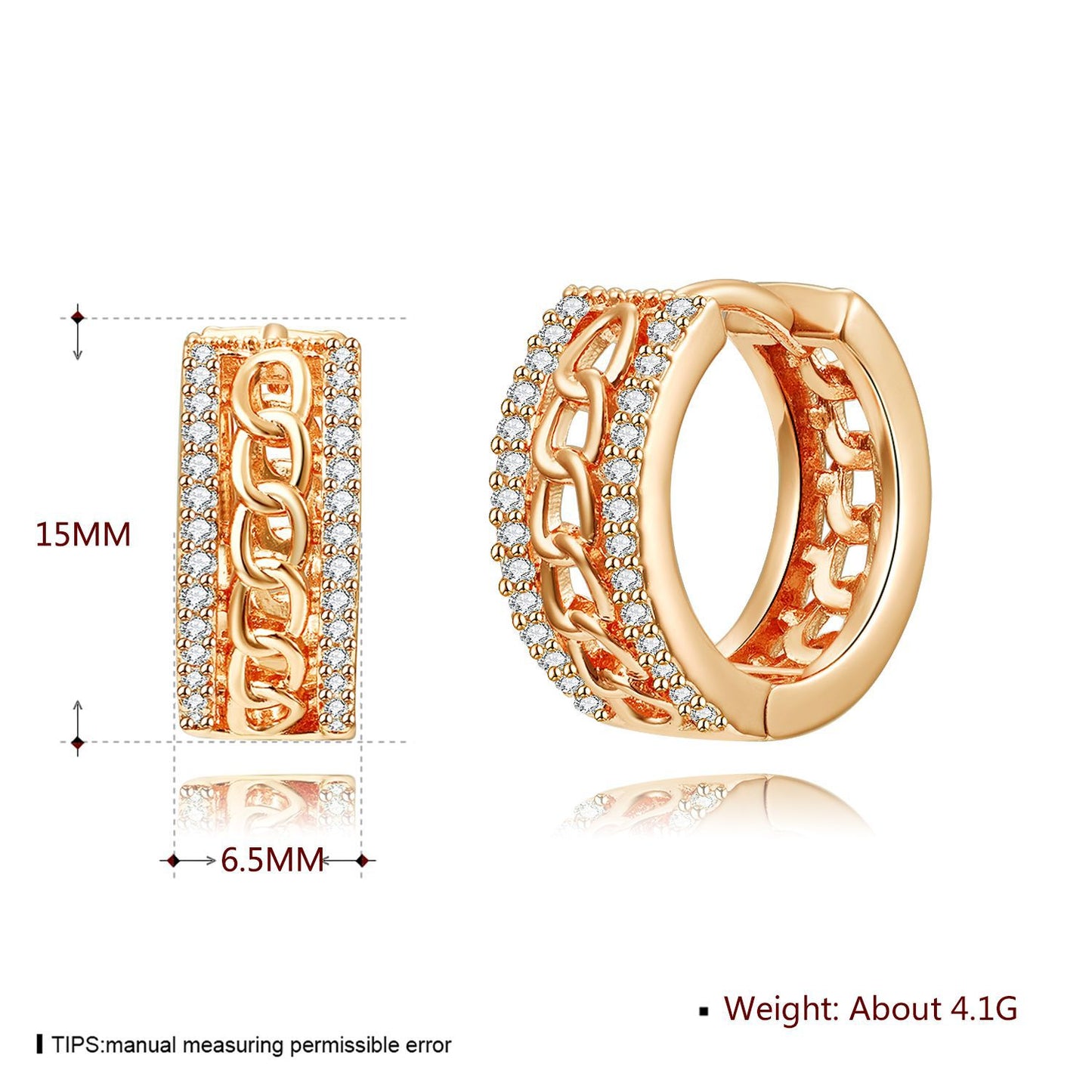 Brass With Plated Fashion Jewelry Earrings