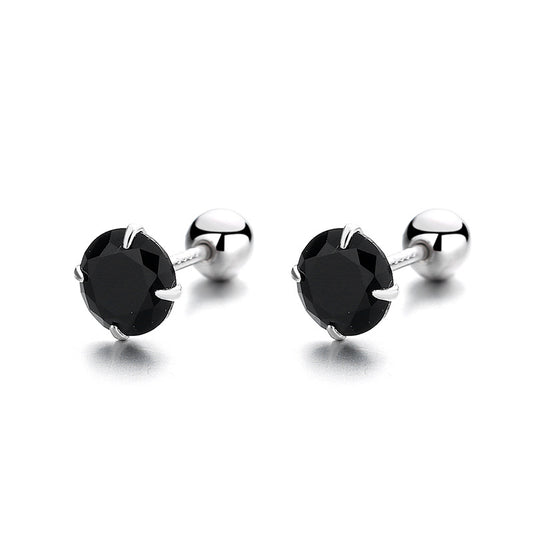 925 Sterling Silver Screwed Earrings
