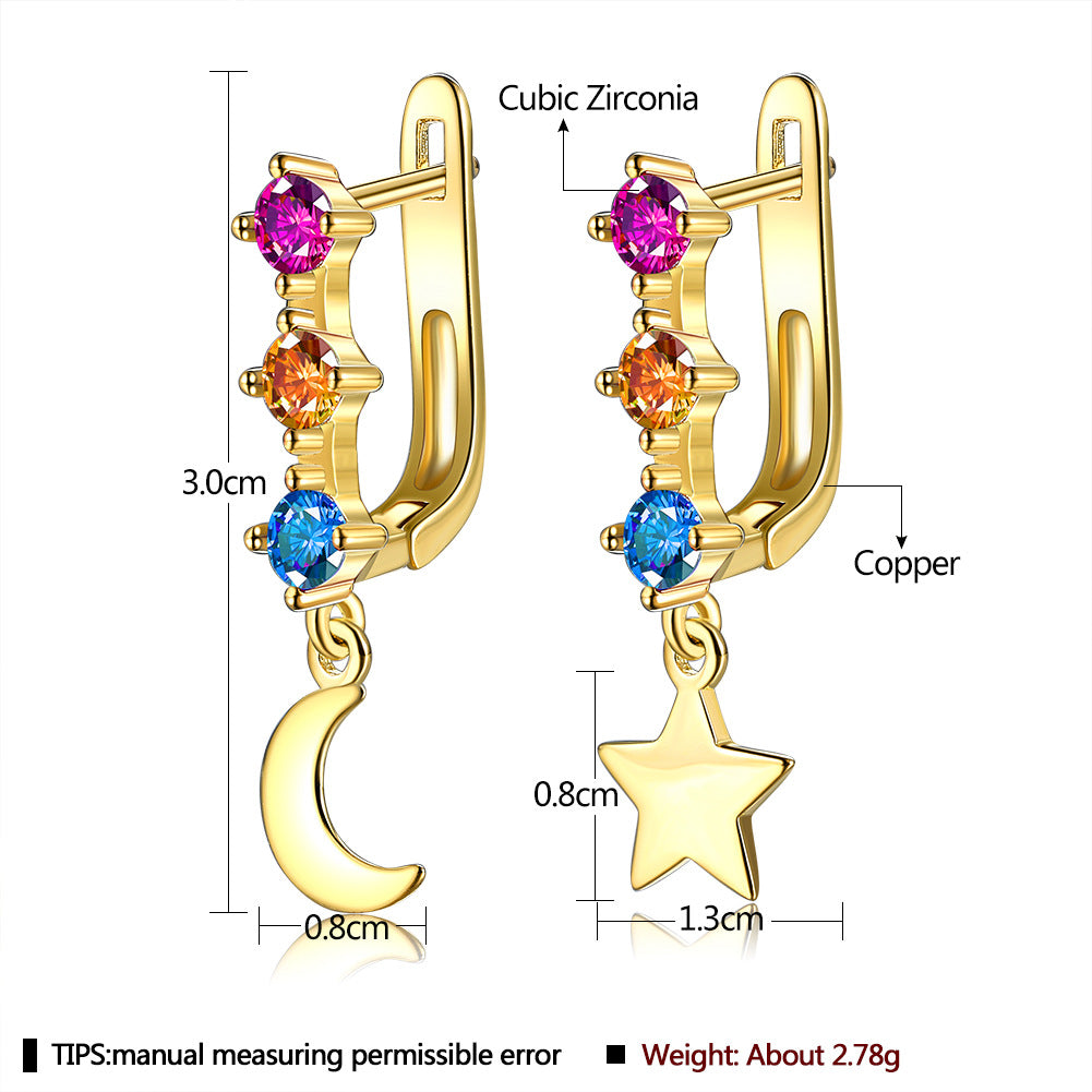 Brass With Plated Fashion Jewelry Earrings