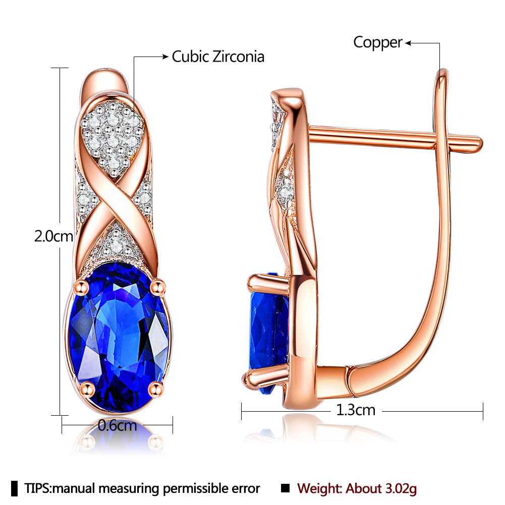 Brass With Plated Fashion Jewelry Earrings
