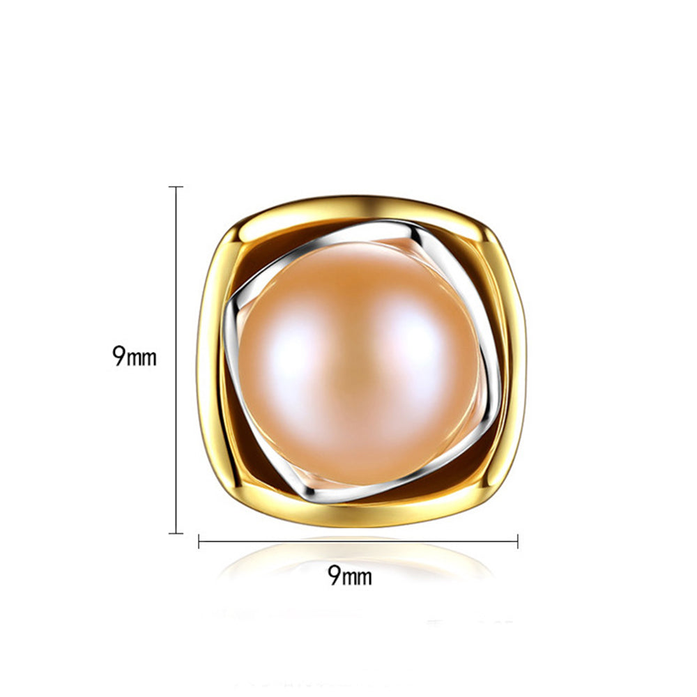 925 Sterling Silver Natural Pearl Stud Earrings Fashion Jewelry Gift for Women Girls