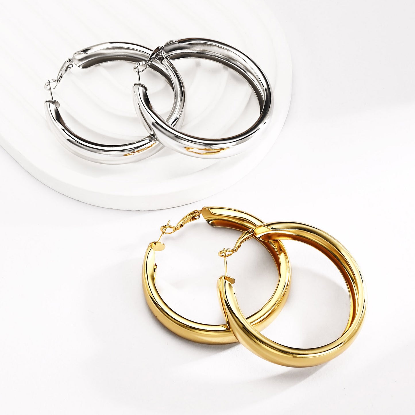 Brass With Plated Fashion Jewelry 925 pins Earrings