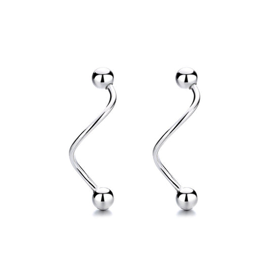 925 Sterling Silver Screw Back Stud Earrings