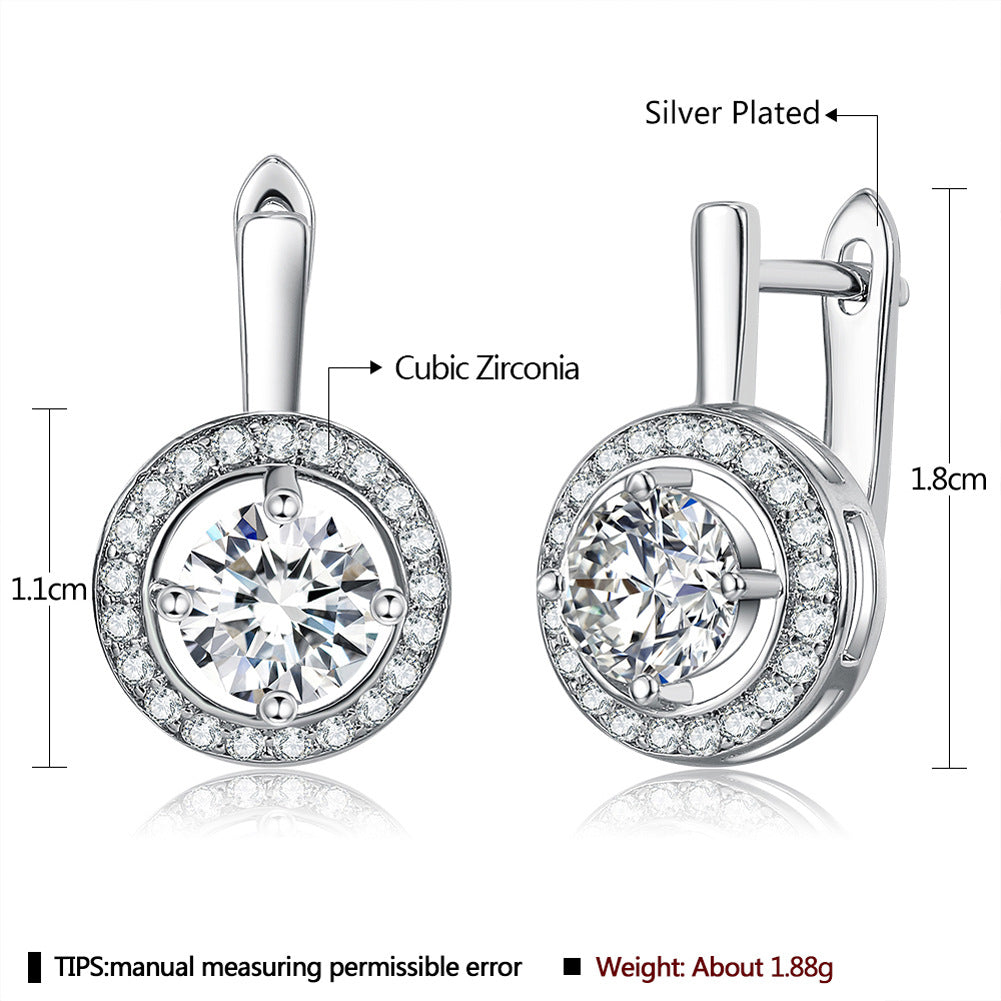Brass With Plated Fashion Jewelry Earrings