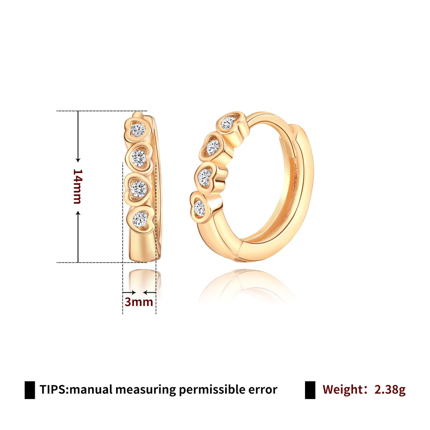 Brass With Plated Fashion Jewelry Earrings