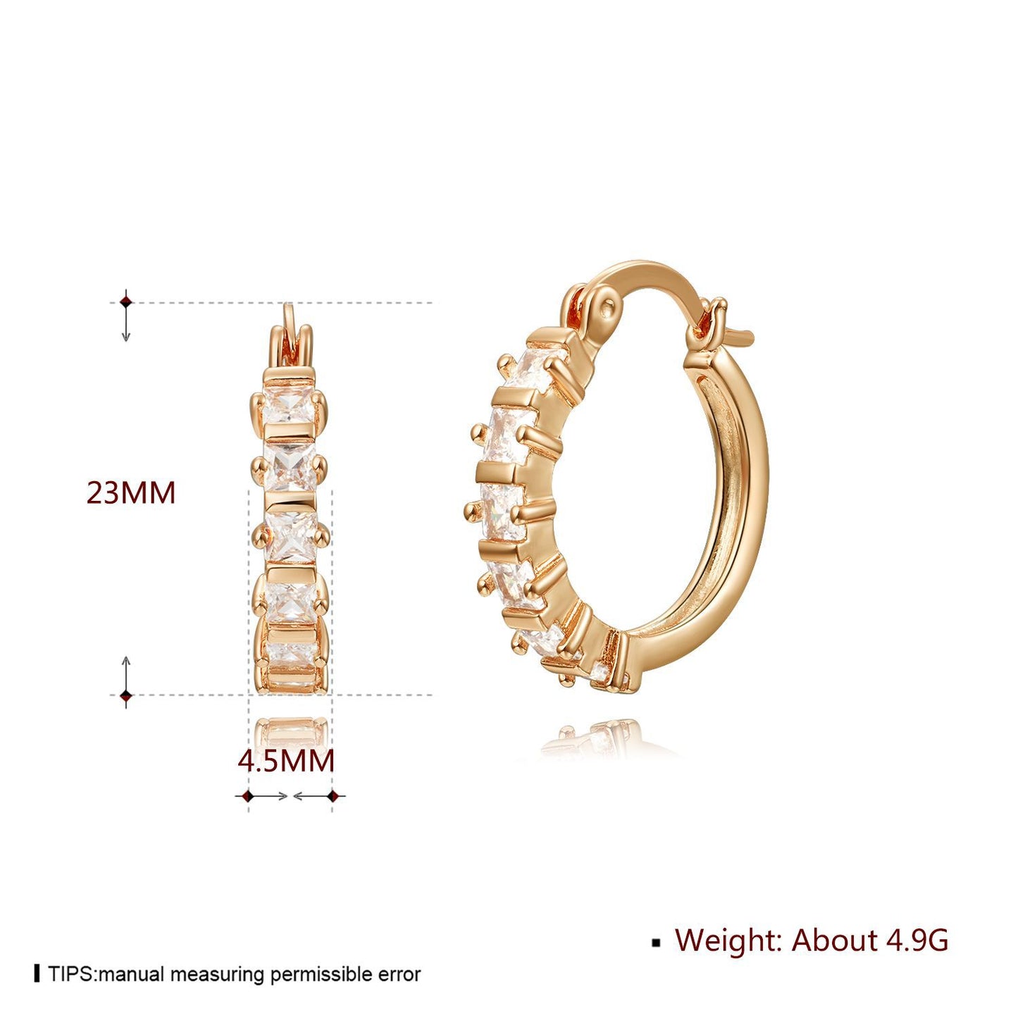 Brass With Plated Fashion Jewelry Earrings
