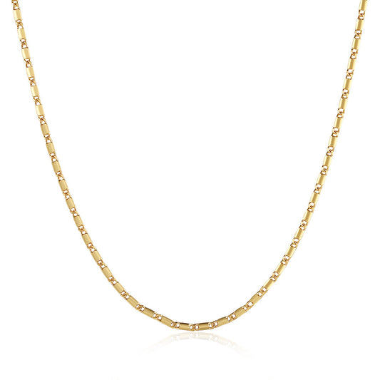 Brass With Plated Fashion Jewelry Necklace