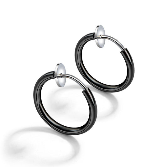 Stainless Steel Jewelry Hoop Fashion Earrings