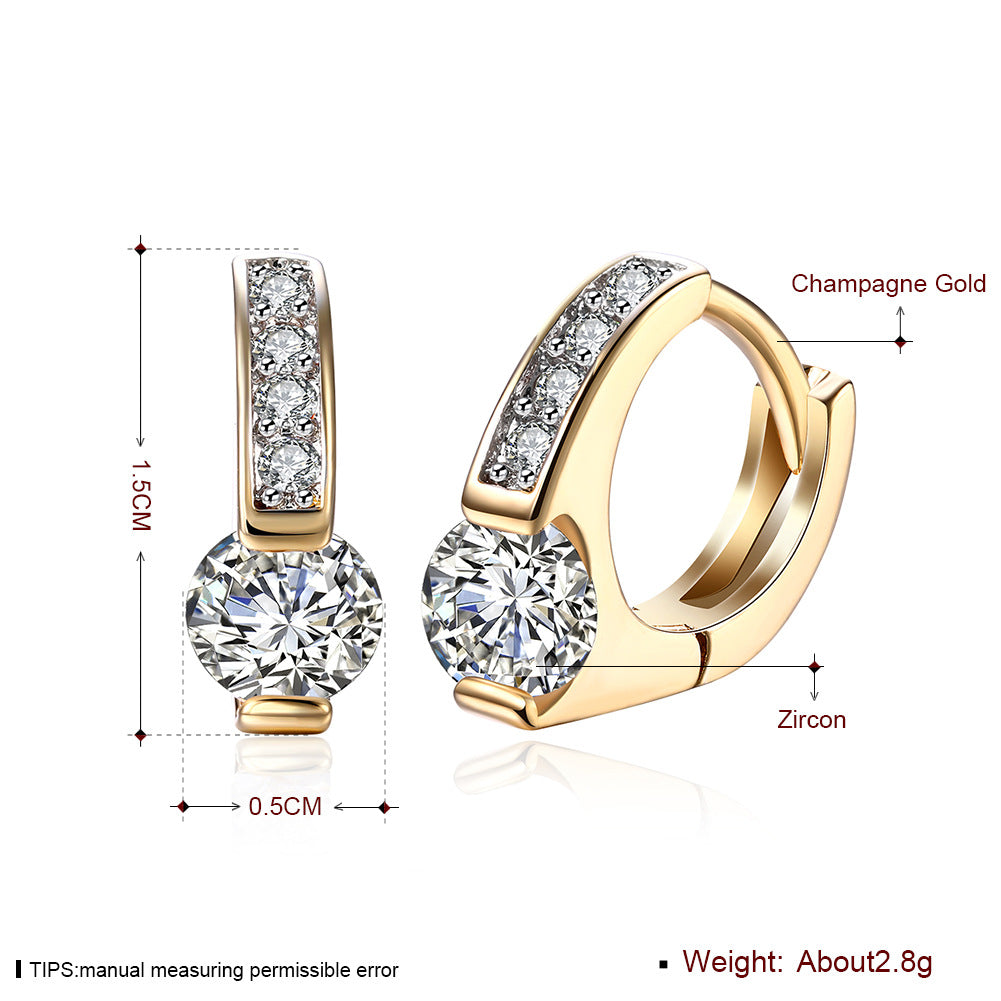 Brass With Plated Fashion Jewelry Earrings