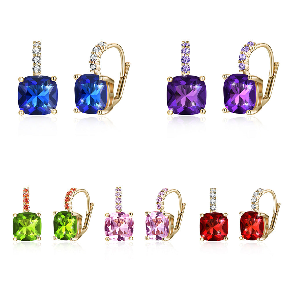 Brass With Plated Fashion Jewelry Earrings