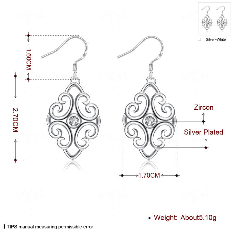 Brass With Plated Fashion Jewelry Earrings