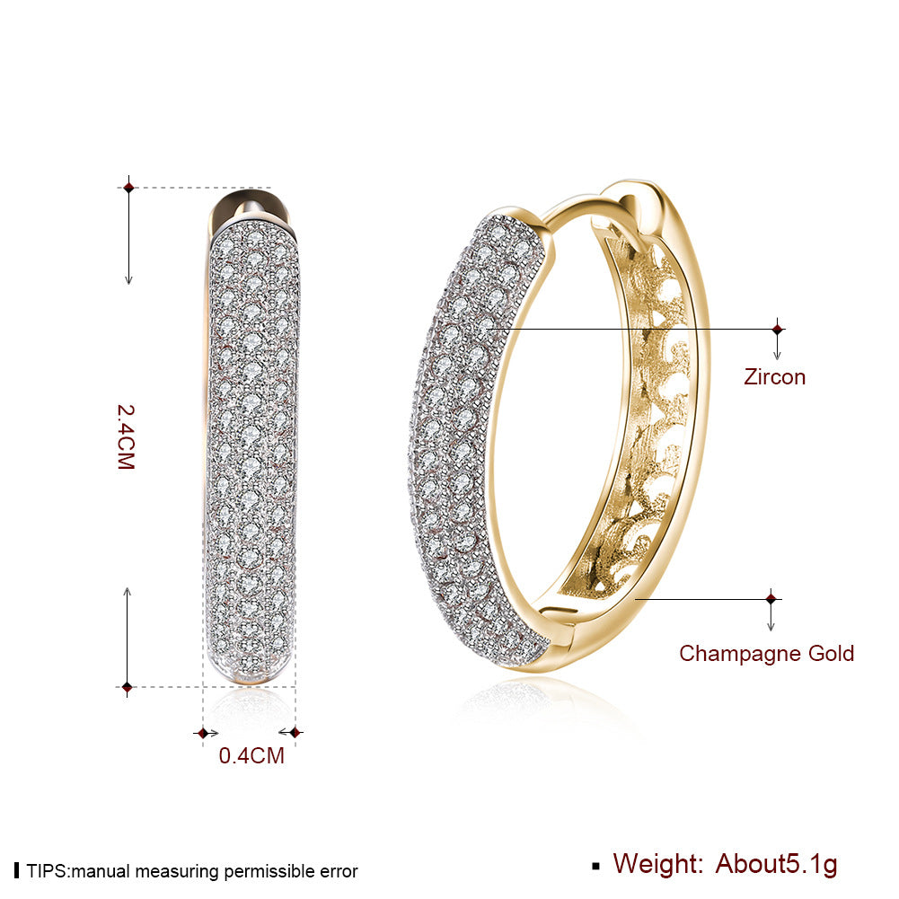 Brass With Plated Fashion Jewelry Earrings