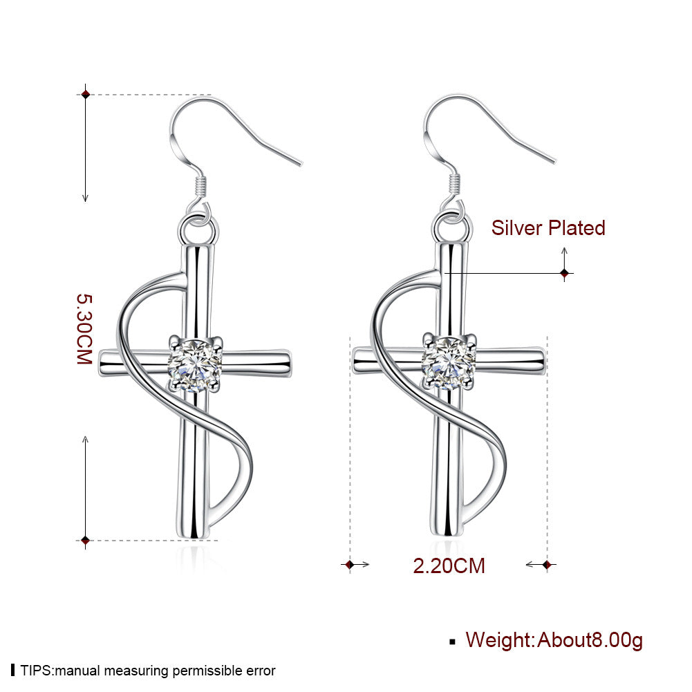 Brass With Plated Fashion Jewelry Earrings