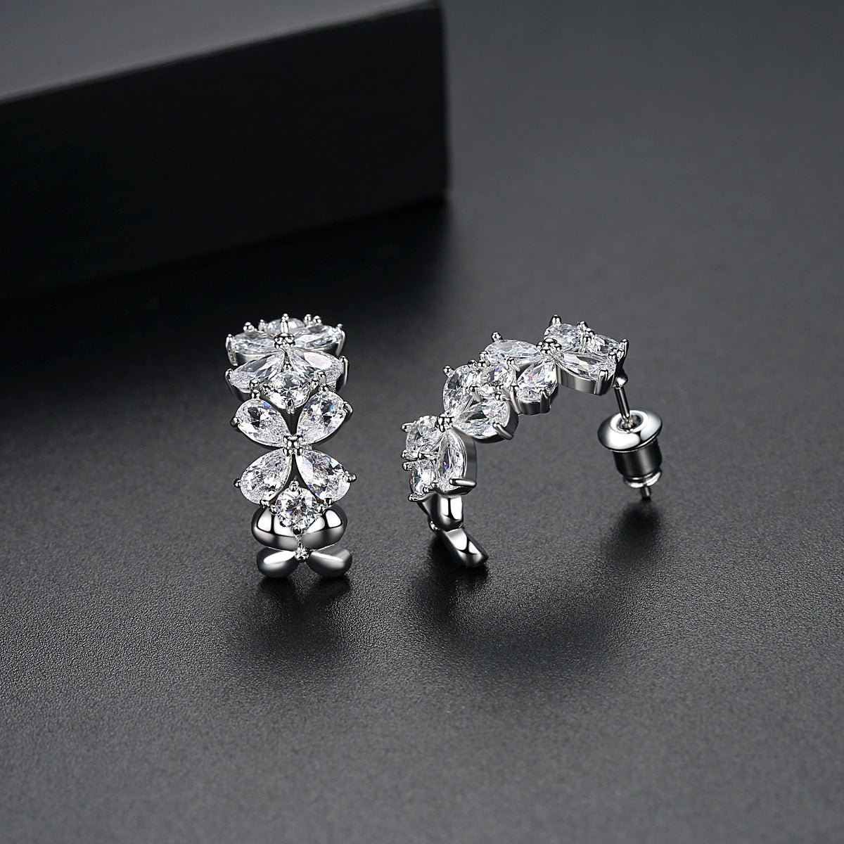 Copper With Plated Fashion Jewelry Earrings