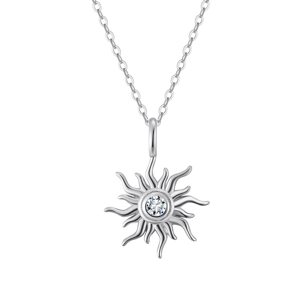 Stainless Steel Sunflower Fashion Necklace
