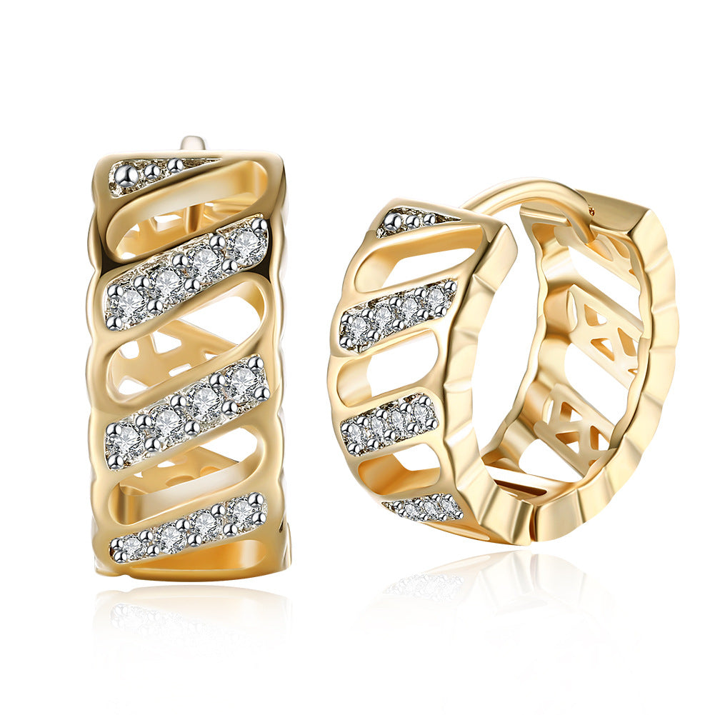 Brass With Plated Fashion Jewelry Earrings