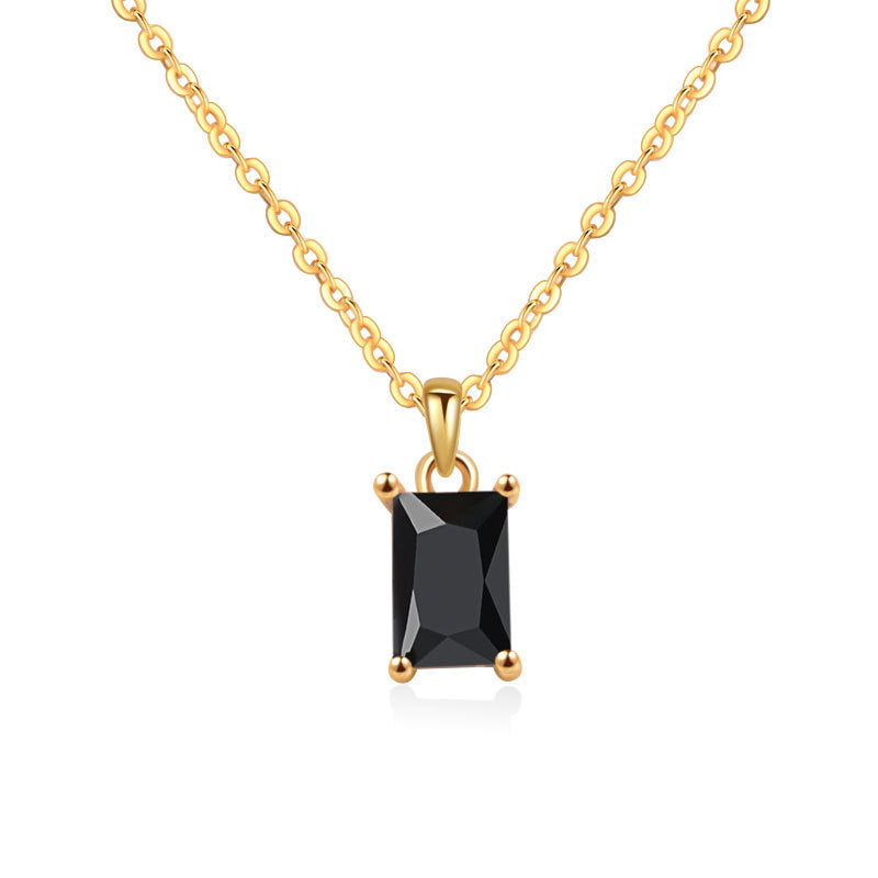 925 Sterling Silver Fashion Zircon Necklace