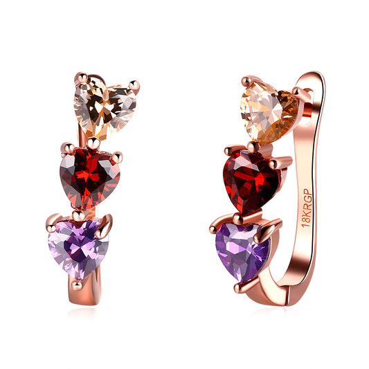 Brass With Plated Fashion Jewelry Earrings